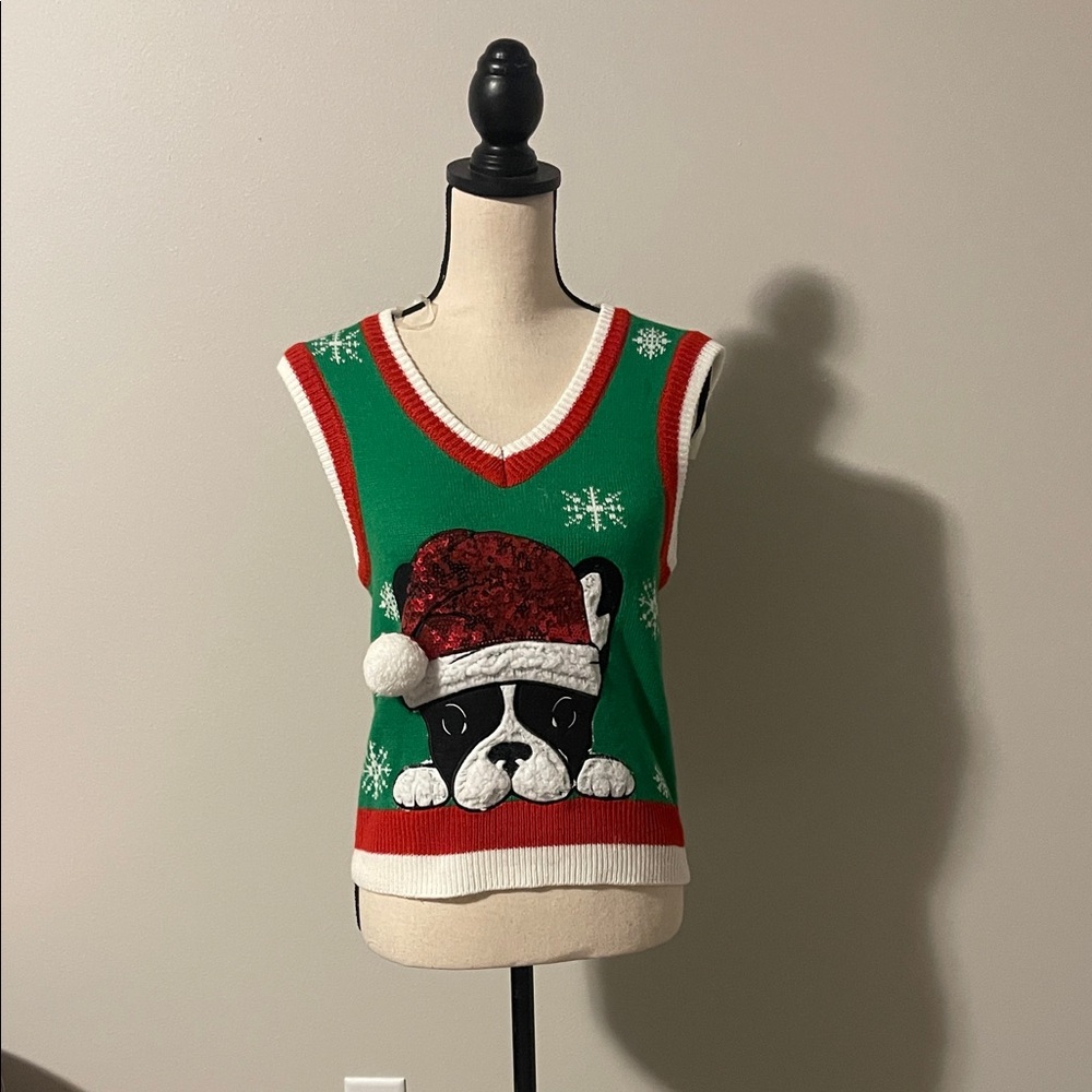 Festive Dog Sweater Vest